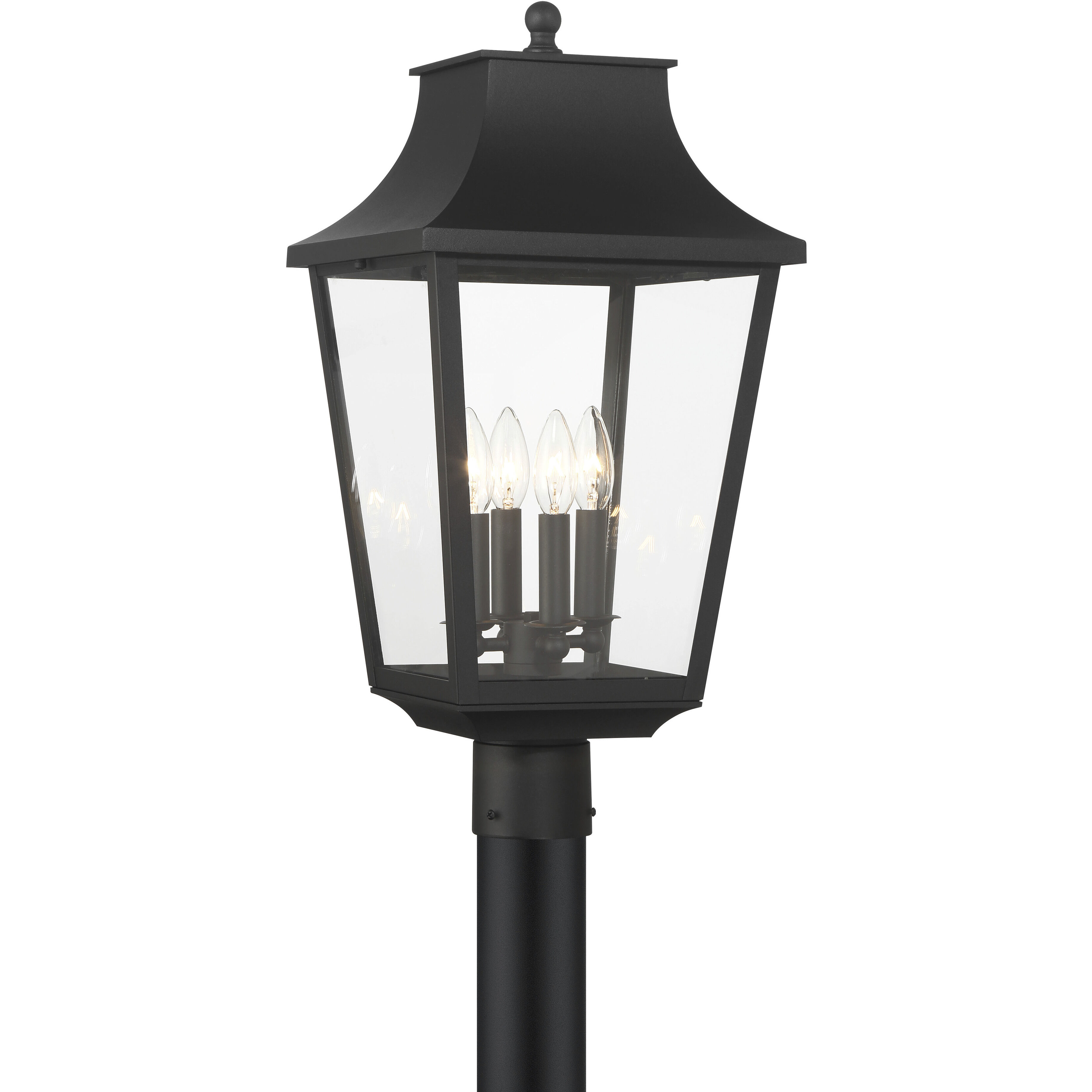 Altimeter 4 Light 23.5 inch Sand Coal Outdoor Post Lantern, Great Outdoors